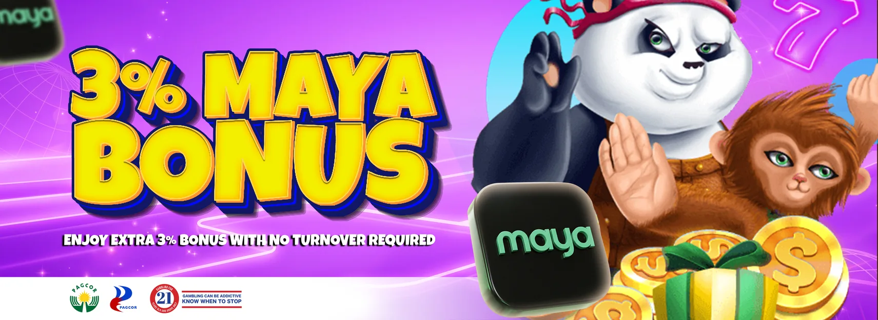 3% back on every Maya deposit